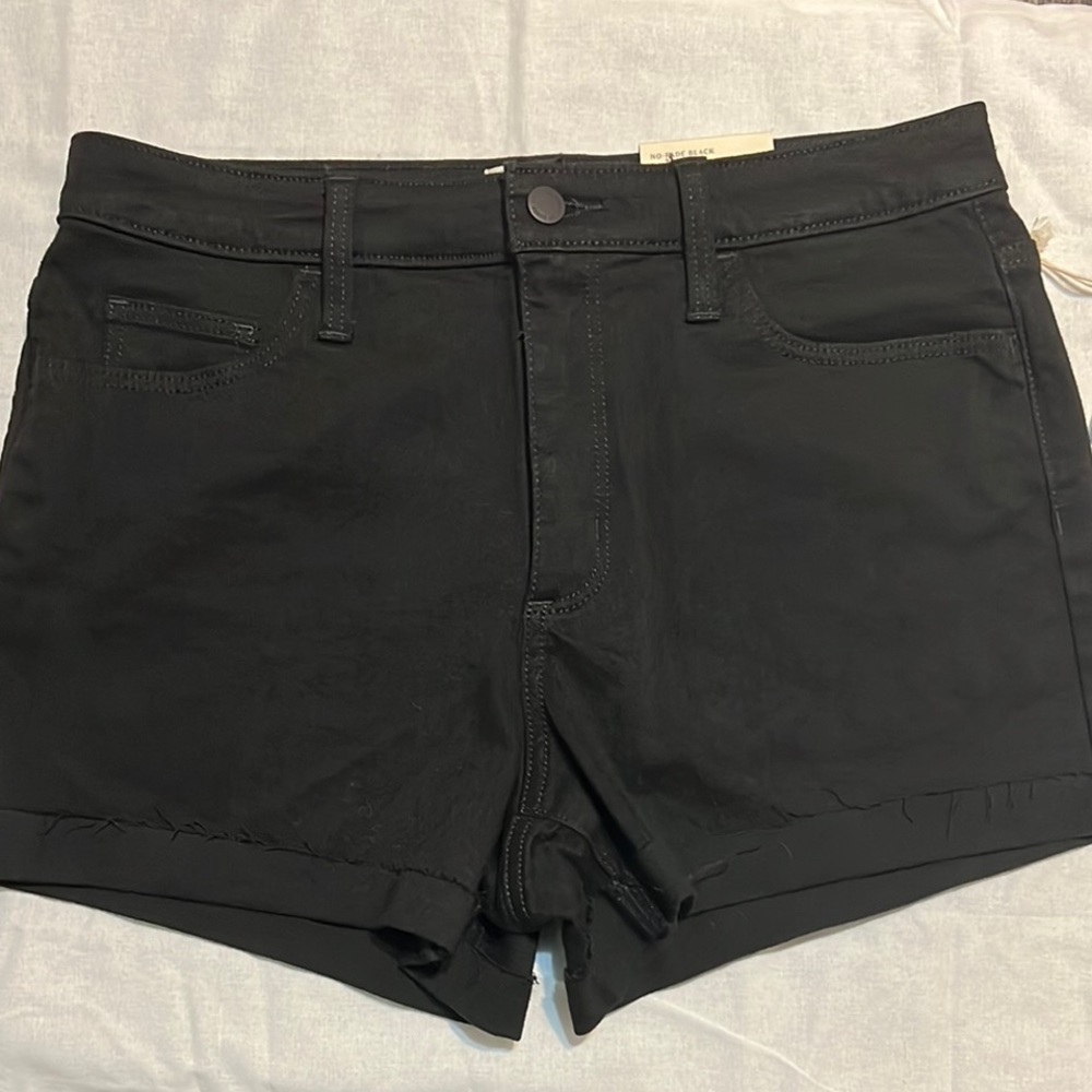 Womens Universal Threads Black Shorts High Rise Midi Short Size 8
